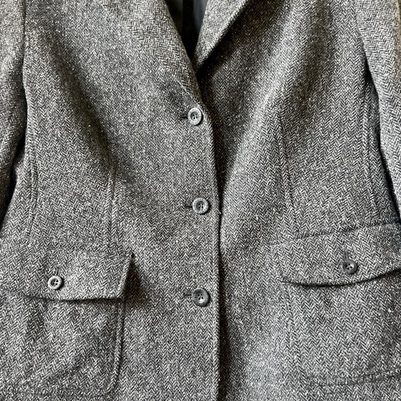 L.L. Bean blazer charcoal size large - Picture 5 of 7